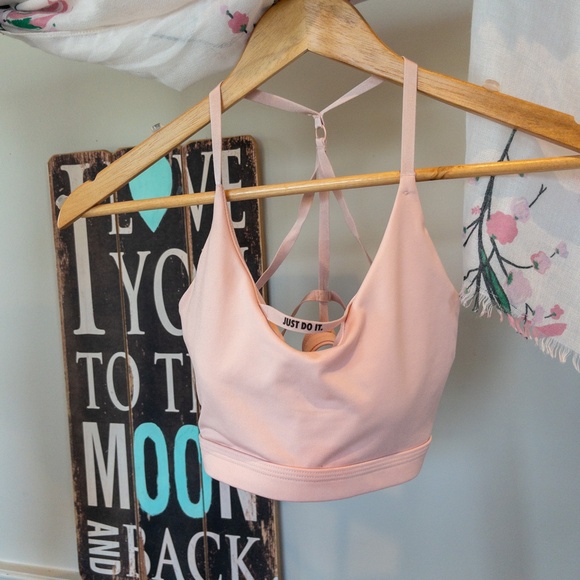 Light Pink Nike Sports Bra M A004 - Picture 6 of 8